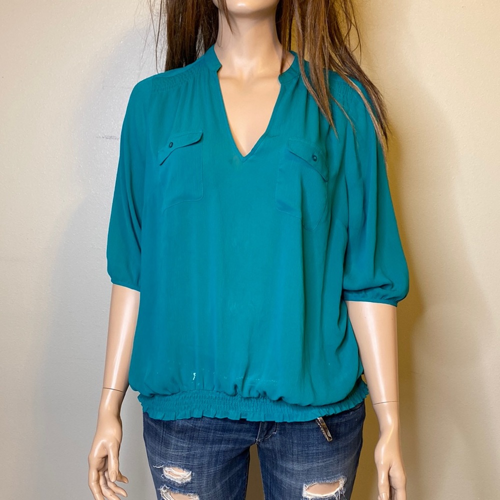 Vintage Lane Bryant Green Sheer Top Sz 22/24